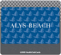 Alys Beach membership plastic card