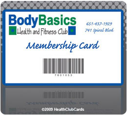 Body Basic membership plastic card