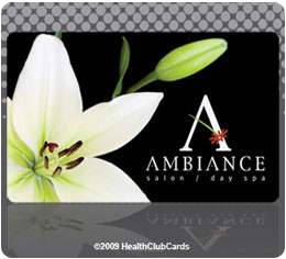 Ambiance Spa health membership card