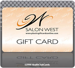 SAlon West fitness plastic card