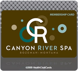 Canyon River Plastic Membership card