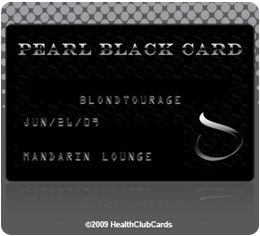 Pearl Black plastic health card