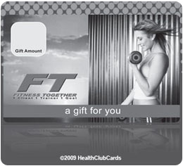 Fitness plastic membership plastic card