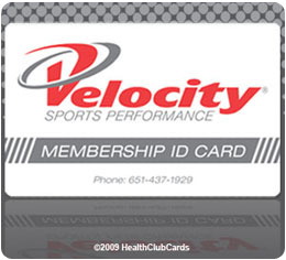 Velocity fitness club card