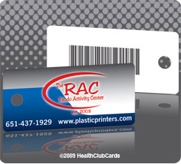 RAC mind and body plastic membership key tag