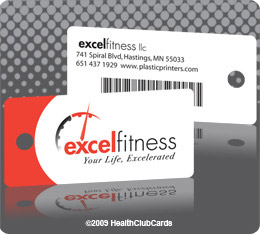 Excel fitness health membership key tag